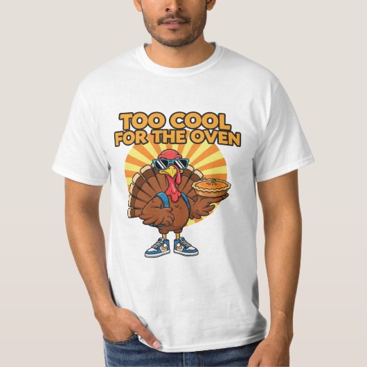 ターキー・ヘンの感謝祭Tシャツ あまりにもクール Tシャツ (正面)