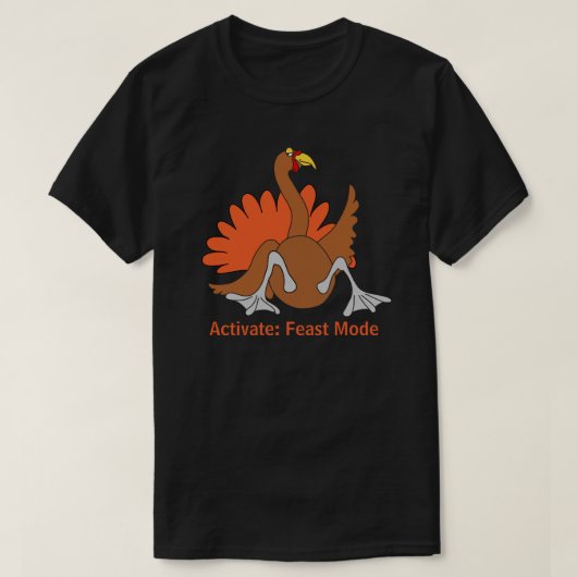 ターキー・ユーモアTシャツ Tシャツ (デザイン正面)