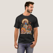 ターキー・リード・ブックス 楽しい読書の秋の感謝祭 Tシャツ (正面フル)
