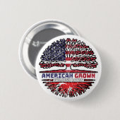 ターキーUSアメリカ合衆国アメリカ統一された州ツリー 缶バッジ (正面&裏面)