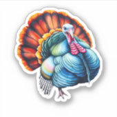 ターキ鮮やかープライドアークラシックトTシャツ シール (正面)