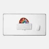 ターキ鮮やかープライドアークラシックトTシャツ デスクマット (キーボード&マウス)