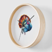 ターキ鮮やかープライドアークラシックトTシャツ 壁時計 (傾斜)