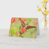 タークのキャップの花ノートカードに蝶 カード (黄色い花)