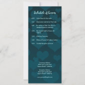 タークアイズラブバードロング結婚式招待状 招待状 (裏面)