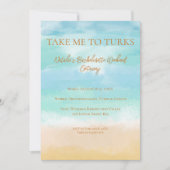 タークスへヴァケーション バチェロレッテ ウェディング 招待状 (正面)