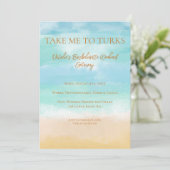 タークスへヴァケーション バチェロレッテ ウェディング 招待状 (スタンド正面)