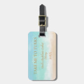 タークスギフト荷物タグに連れて行く ラゲッジタグ (正面縦)