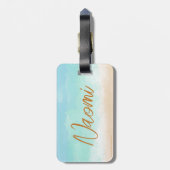 タークスギフト荷物タグに連れて行く ラゲッジタグ (裏面縦)