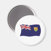 タークス諸島国旗のマグネット マグネット (正面/裏面)