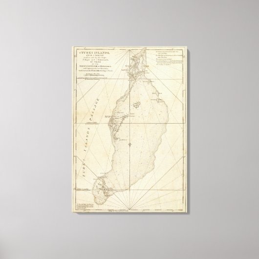 タークス諸島 キャンバスプリント (正面)