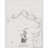 タークス・カイコスの地図 シール (正面)