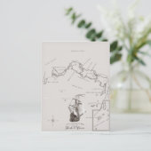 タークス・カイコスの地図 ポストカード (スタンド正面)