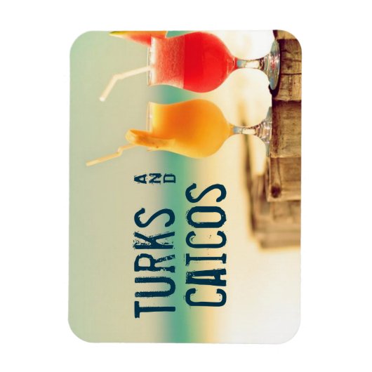 タークス&カイコスカクテル マグネット (縦)