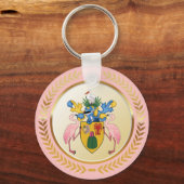 タークス&カイコスコート・オブ・アームズ キーホルダー (正面)