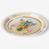 タークス&カイコスコート・オブ・アームズ ペーパープレート (アングル)