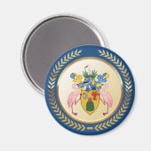 タークス&カイコスコート・オブ・アームズ マグネット (正面/裏面)