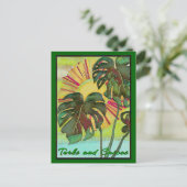 タークス&カイコストロピカルパラダイスアート ポストカード (スタンド正面)