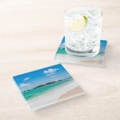 タークス&カイコストロピカルビーチコースター ガラスコースター (アングル)