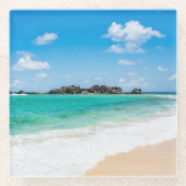 タークス&カイコストロピカルビーチコースター ガラスコースター (正面)