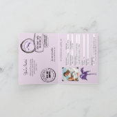 タークス&カイコスパスポート結婚式招待状 招待状 (内部)