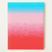 タークス・カイコスブルー・コーラルグラデーション プランナー手帳 (裏面)