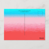 タークス・カイコスブルー・コーラルグラデーション ポストカード (裏面)