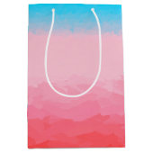 タークス・カイコスブルー・コーラルグラデーション ミディアムペーパーバッグ (正面)