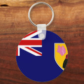 タークス・カイコス国旗 キーホルダー (正面)