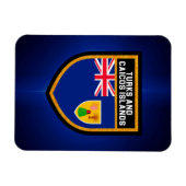 タークス・カイコス国旗 マグネット (横)