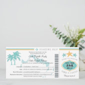 タークス&カイコス日付ボーディングパスを保存 セーブザデート (スタンド正面)