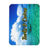 タークス&カイコス海の空 マグネット (縦)