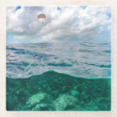 タークス&カイコス海パラセイルコースター ガラスコースター (正面)