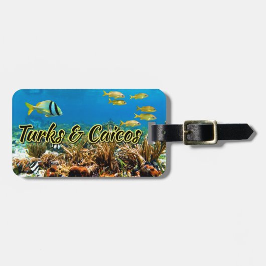 タークス&カイコス珊瑚礁ラゲージタグ ラゲッジタグ (正面横)