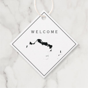 タークス・カイコス結婚ズ歓迎バッグギフトラベル フェイバータグ