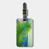 タークス&カイコス荷物タグ ラゲッジタグ (正面縦)