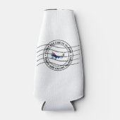 タークス・カイコス諸島の地図、パスポート ボトルクーラー (正面)