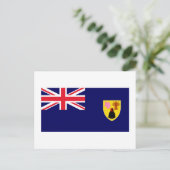 タークス・カイコス諸島の旗 ポストカード (スタンド正面)