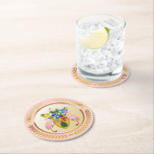 タークス・カイコス諸島の紋章 ラウンドペーパーコースター (インサイチュ)