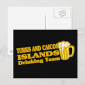 タークス・カイコス諸島の飲みチーム ポストカード (正面/裏面)