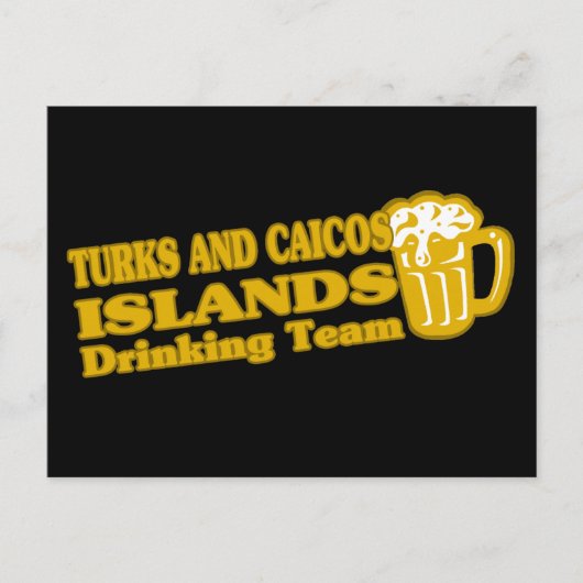 タークス・カイコス諸島の飲みチーム ポストカード (正面)