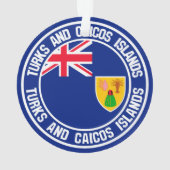 タークス・カイコス諸島ラウンドエンブレム オーナメント (裏面)