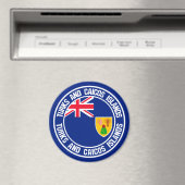 タークス・カイコス諸島ラウンドエンブレム マグネット (インサイチュ (食洗機))