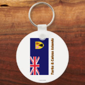 タークス・カイコス諸島国旗 キーホルダー (正面)