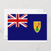 タークス・カイコス諸島国旗 ポストカード (正面/裏面)