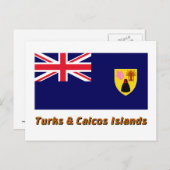 タークス・カイコス諸島国旗 ポストカード (正面/裏面)