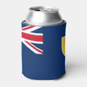 タークス・カイコス諸島国旗 缶クーラー (缶正面)