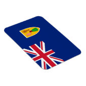 タークス・カイコス諸島 – 国旗 –  マグネット (右側)