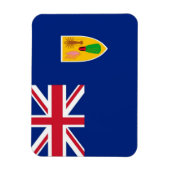 タークス・カイコス諸島 – 国旗 –  マグネット (縦)