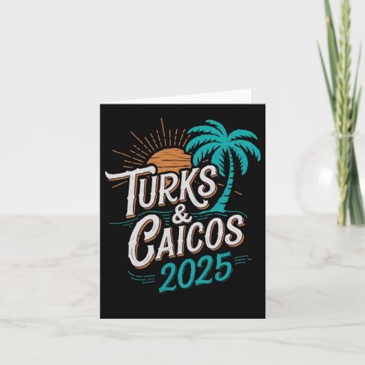 タークス・カイコス諸島 2025年バケーション お土産 - ユニ カード (正面)